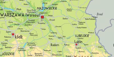 Karte, Ost-Polen