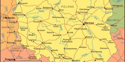 Karte von Polen-Grenzen